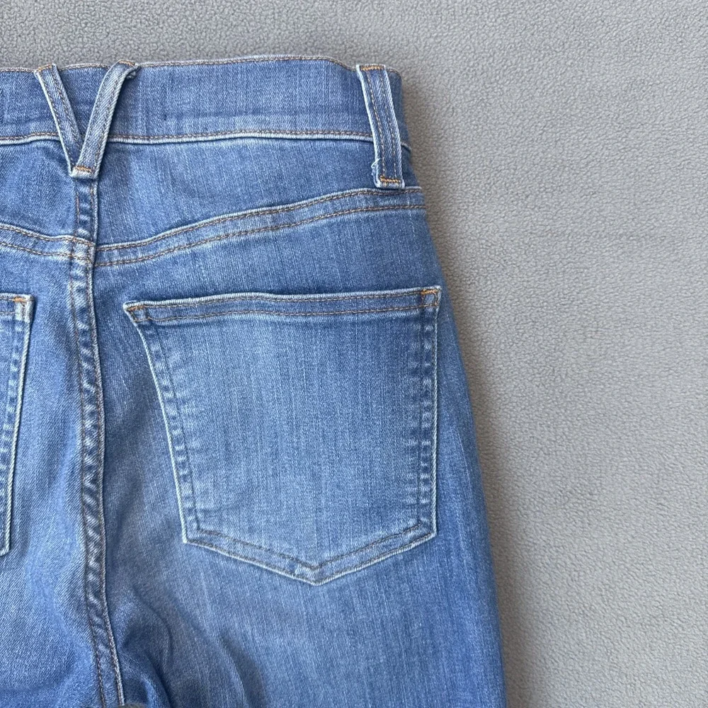 Veronica Beard Jeans Womens 24 Blue Carly Kick Flare High Rise Sunrise Wash Crop